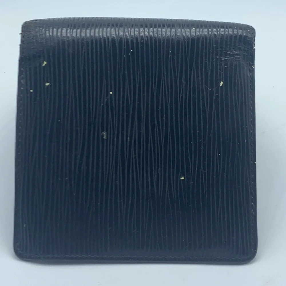 LOUIS VUITTON black leather EPI wallet